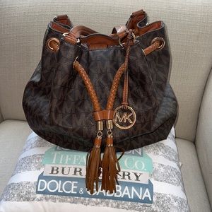 Micheal Kors Leather Duffle Bag (Large)